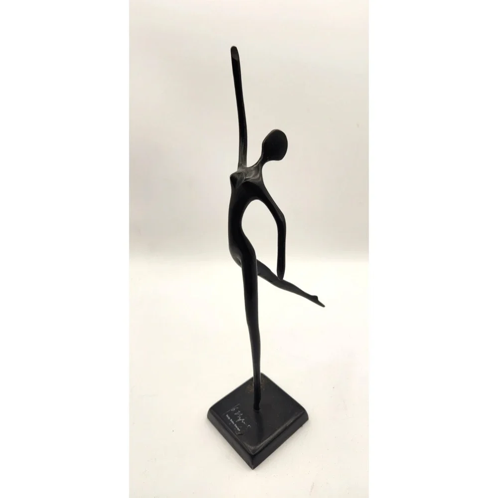 Bodrul Khalique Ballerina Statue Elegant Bronze Ballet Sculpture IKEA Vintage